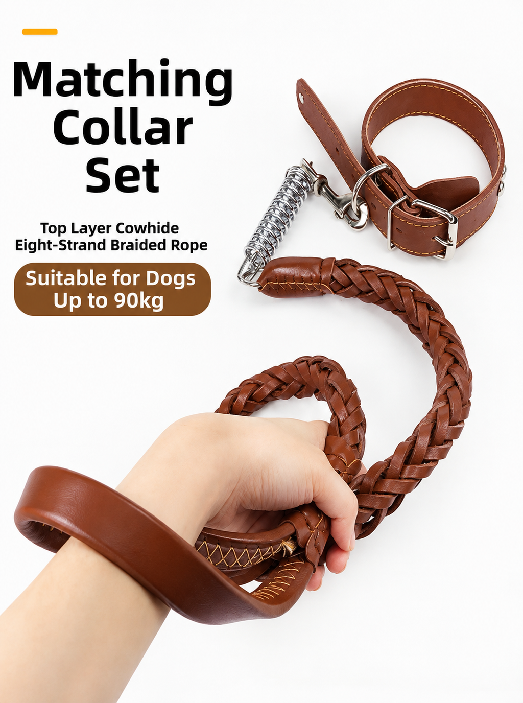Bovarria Premium Dog Collar & Leash Set