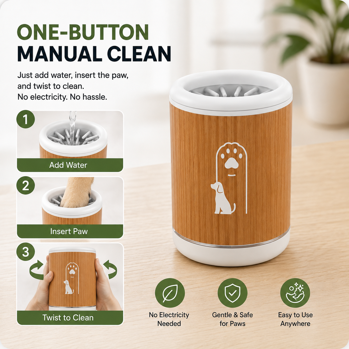 Bovarria Manual Paw Cleaner