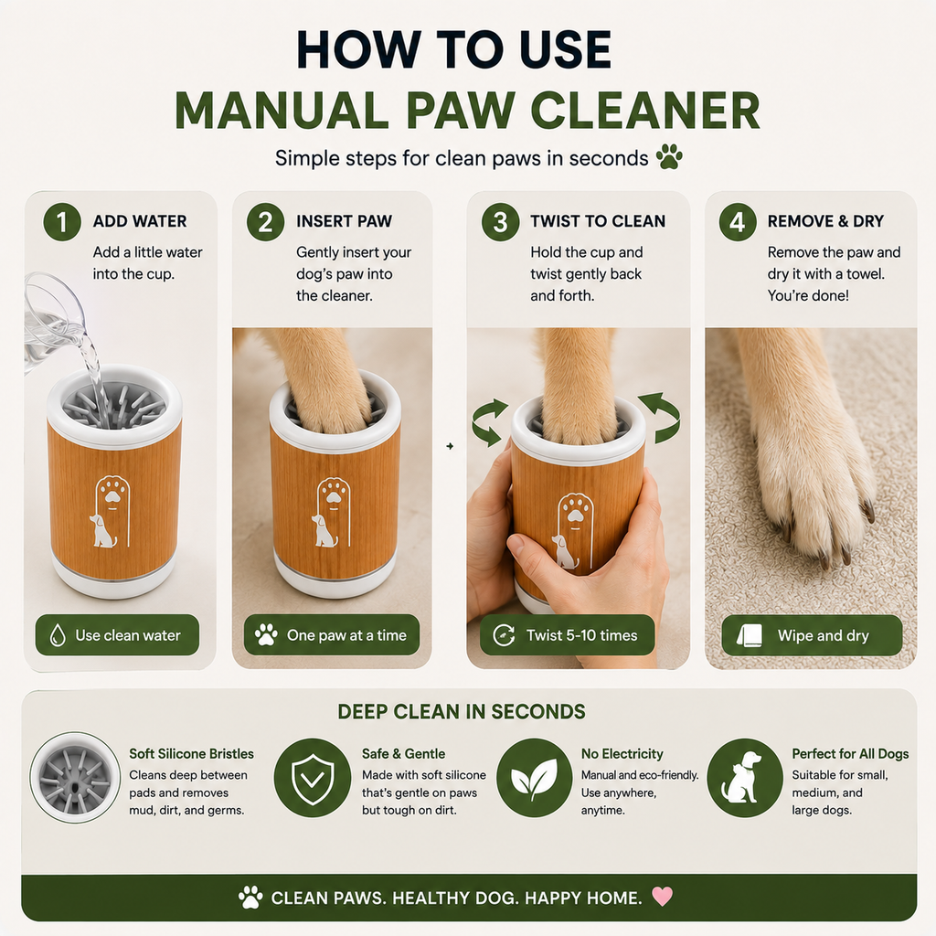 Bovarria Manual Paw Cleaner