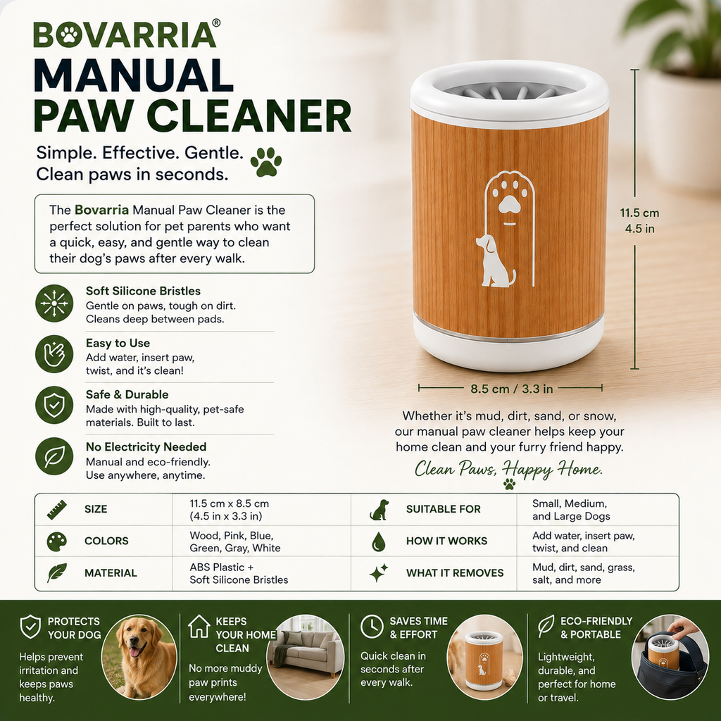 Bovarria Manual Paw Cleaner